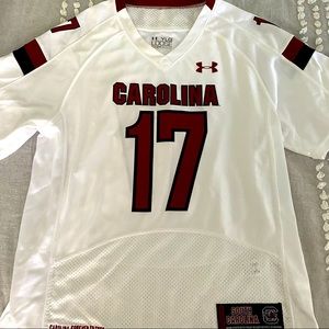 University of South Carolina Under Armour Jersey White Youth Large #17